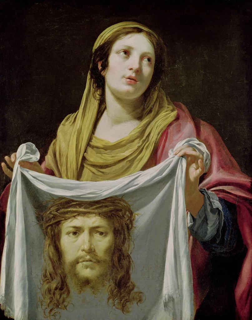 Santa Veronica che tiene la Sacra Sindone
